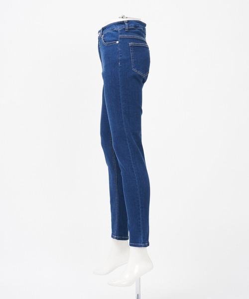 AS KNOW AS PINKY（アズノゥアズピンキー）の「のびーるスタイル スキニーデニムパンツ（デニムパンツ・レディース・ブラック/ブルー/インディゴブルー・M/S/L）」の12枚目の写真