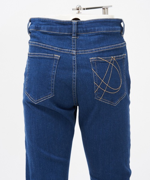 AS KNOW AS PINKY（アズノゥアズピンキー）の「のびーるスタイル スキニーデニムパンツ（デニムパンツ・レディース・ブラック/ブルー/インディゴブルー・M/S/L）」の10枚目の写真