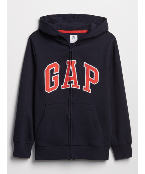 GAP(ギャップ)の「Gapロゴ ファスナーパーカー (キッズ)(パーカー・キッズ・レッド/ブルー/チャコールグレー/ライトグレー/ネイビー・120cm/150cm/130cm/140cm/110cm/160cm)」の4枚目の写真