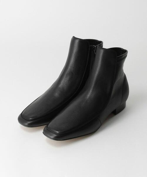 BEAUTY&YOUTH UNITEDARROWS スクエアチップショートブーツ BEAUTY&YOUTH UNITED ARROWS（ビューティーアンドユースユナイテッド