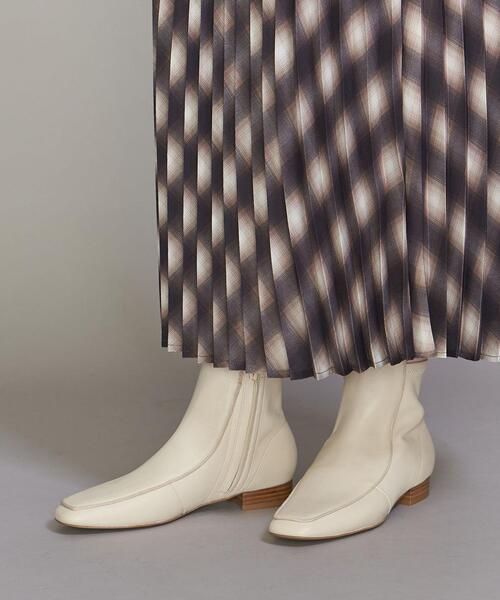 BEAUTY&YOUTH UNITEDARROWS スクエアチップショートブーツ BEAUTY&YOUTH UNITED ARROWS（ビューティーアンドユース