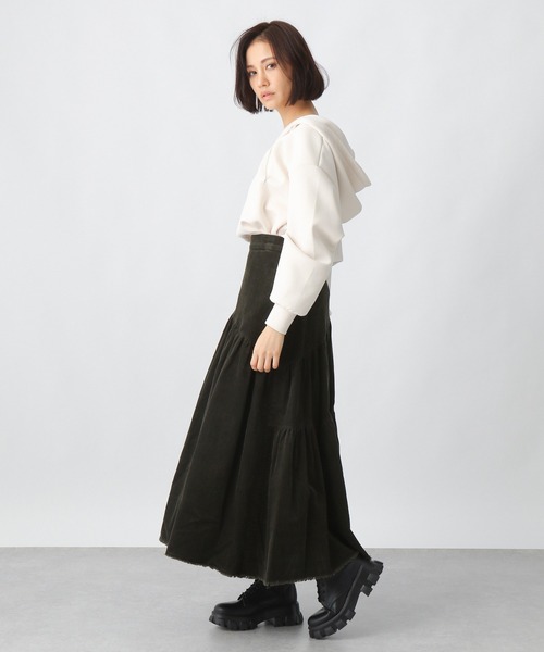 Ezick（エジック）の「BIGプルパーカー（パーカー・レディース・ブラック/オフホワイト・FREE）」の3枚目の写真