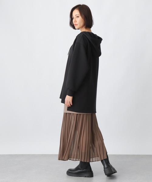 Ezick（エジック）の「BIGプルパーカー（パーカー・レディース・ブラック/オフホワイト・FREE）」の4枚目の写真