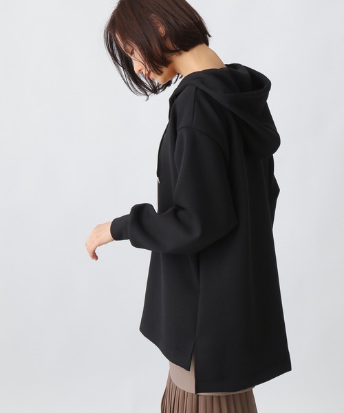 Ezick（エジック）の「BIGプルパーカー（パーカー・レディース・ブラック/オフホワイト・FREE）」の14枚目の写真