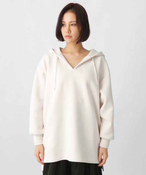 Ezick（エジック）の「BIGプルパーカー（パーカー・レディース・ブラック/オフホワイト・FREE）」の22枚目の写真