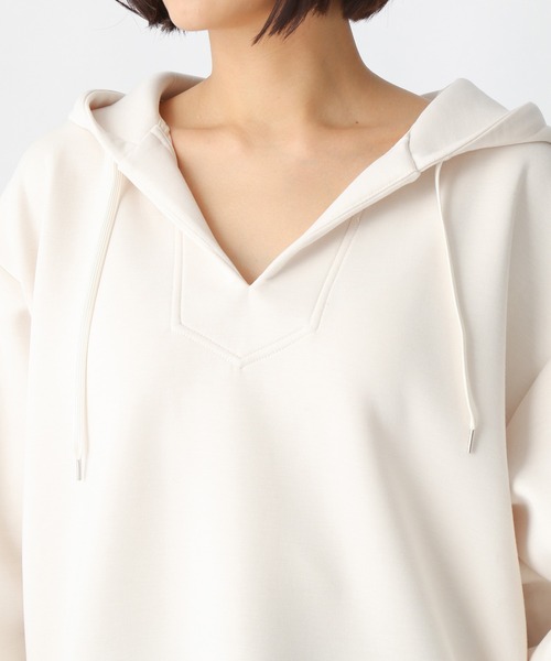 Ezick（エジック）の「BIGプルパーカー（パーカー・レディース・ブラック/オフホワイト・FREE）」の5枚目の写真