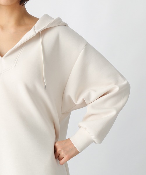 Ezick（エジック）の「BIGプルパーカー（パーカー・レディース・ブラック/オフホワイト・FREE）」の8枚目の写真