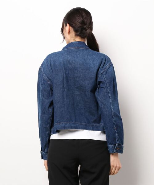 SISLEY（シスレー）の「オーバーボックスデニムジャケット（デニムジャケット・レディース・インディゴブルー・44/42）」の2枚目の写真