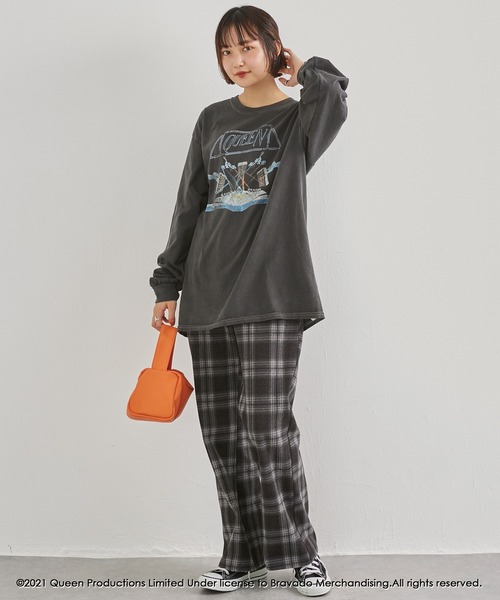 GOOD ROCK SPEED（グッドロックスピード）の「【GOOD ROCK SPEED】QUEEN ロングスリーブTEE（Tシャツ/カットソー・レディース・ブラック・F）」の4枚目の写真