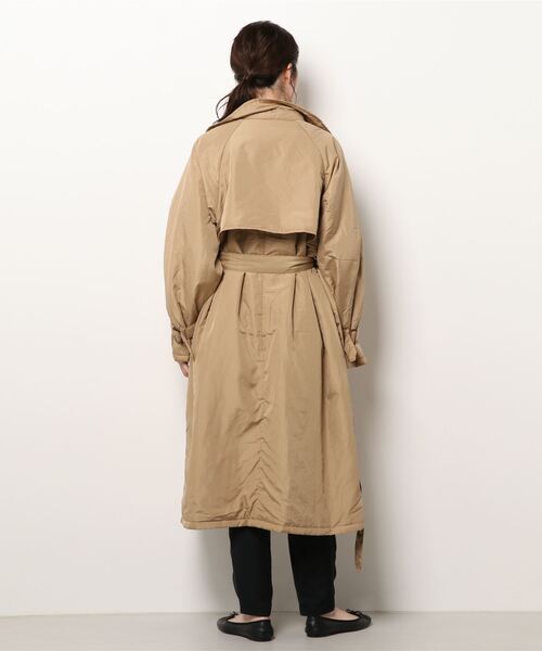 coca(coca)(コカ)の「中綿入りトレンチコート(トレンチコート・レディース・ベージュ・M/L)」の3枚目の写真