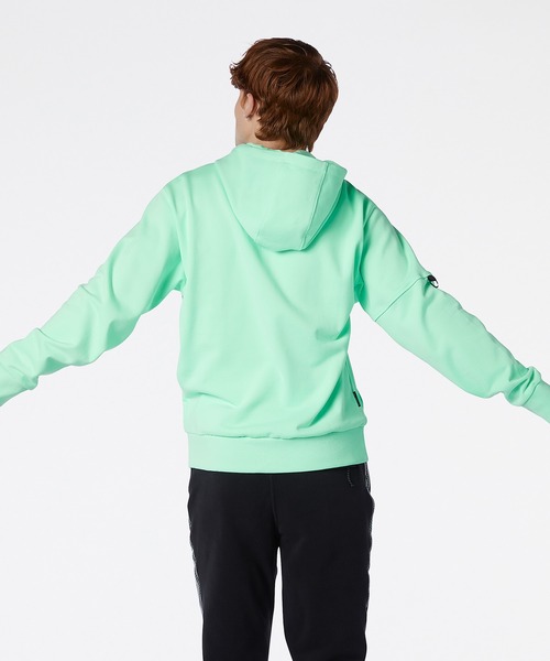 NEW BALANCE(ニューバランス)の「NB AT スウェットフーディー(パーカー・メンズ・ライトグリーン/ブラック・MEDIUM/X-LARGE/SMALL/LARGE/XX-LARGE)」の6枚目の写真