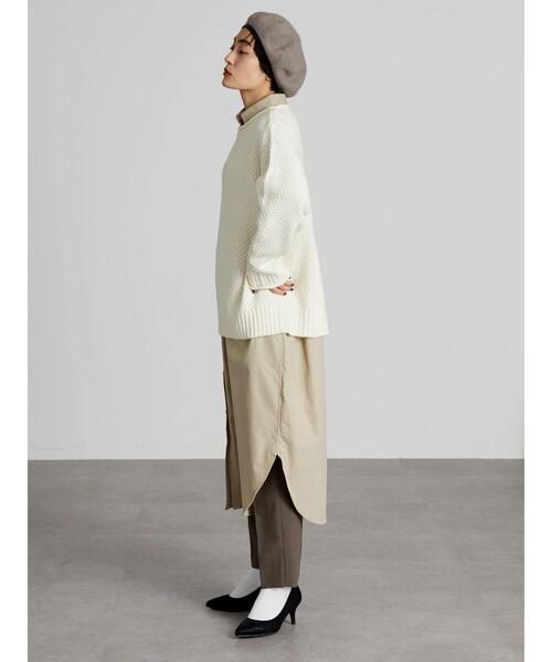 AMERICAN HOLIC(アメリカンホリック)の「Wポケットシャツコール天ワンピース(ワンピース・レディース・ブラウン/グレイッシュベージュ・M/L)」の18枚目の写真