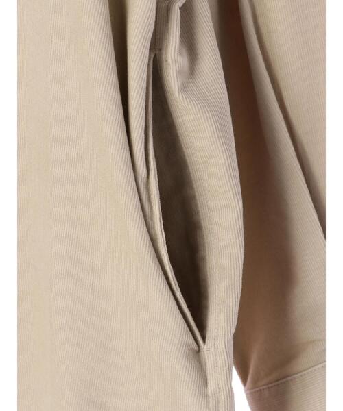 AMERICAN HOLIC(アメリカンホリック)の「Wポケットシャツコール天ワンピース(ワンピース・レディース・ブラウン/グレイッシュベージュ・M/L)」の9枚目の写真