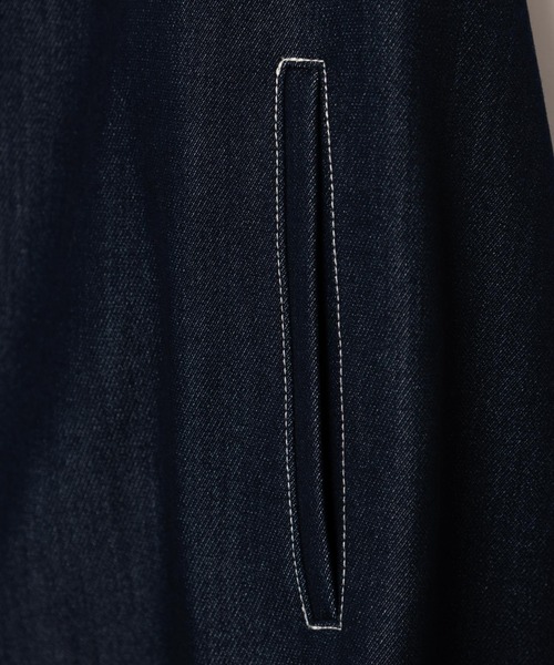 LAYMEE(レイミー)の「Mans OP / マンズワンピース(ワンピース・レディース・インディゴブルー/キャメル・FREE)」の14枚目の写真