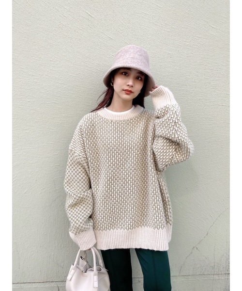 JUMELLE(ジュメロ)の「バードアイニット(ニット/セーター・レディース・ベージュ・FREE)」の16枚目の写真