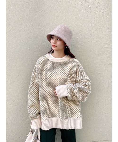 JUMELLE(ジュメロ)の「バードアイニット(ニット/セーター・レディース・ベージュ・FREE)」の12枚目の写真