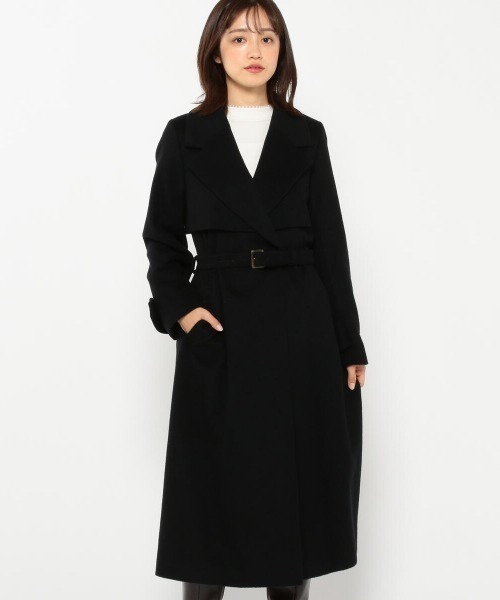 MISCH MASCH（ミッシュマッシュ）の「トレンチコート（トレンチコート・レディース・グレイッシュベージュ/ブラック/モカ・MEDIUM）」の2枚目の写真