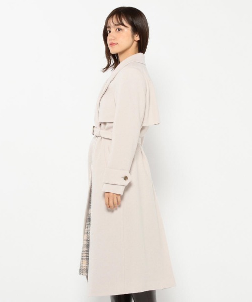 MISCH MASCH（ミッシュマッシュ）の「トレンチコート（トレンチコート・レディース・グレイッシュベージュ/ブラック/モカ・MEDIUM）」の19枚目の写真