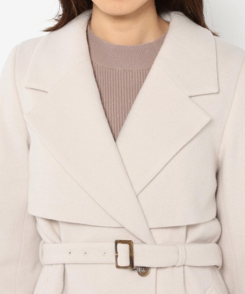 MISCH MASCH（ミッシュマッシュ）の「トレンチコート（トレンチコート・レディース・グレイッシュベージュ/ブラック/モカ・MEDIUM）」の17枚目の写真