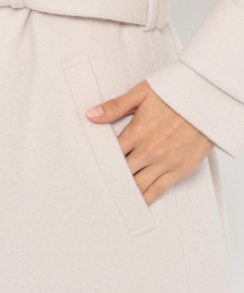 MISCH MASCH（ミッシュマッシュ）の「トレンチコート（トレンチコート・レディース・グレイッシュベージュ/ブラック/モカ・MEDIUM）」の15枚目の写真