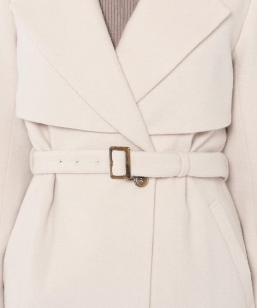 MISCH MASCH（ミッシュマッシュ）の「トレンチコート（トレンチコート・レディース・グレイッシュベージュ/ブラック/モカ・MEDIUM）」の14枚目の写真