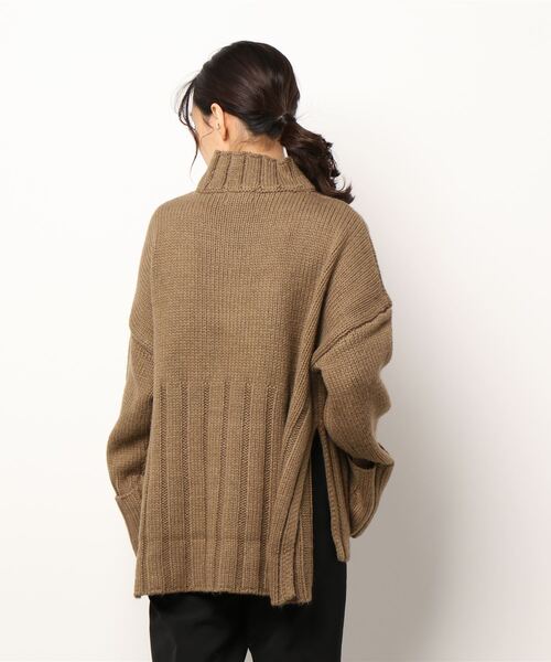TRUNC（トランクエイティーエイト）の「Wide Rib Knit TOPS（ニット/セーター・レディース・ブラウン/アイボリー・FREE）」の21枚目の写真