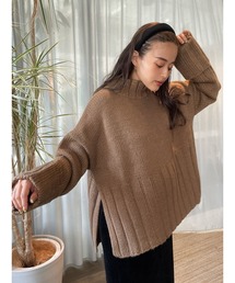 Wide Rib Knit TOPS