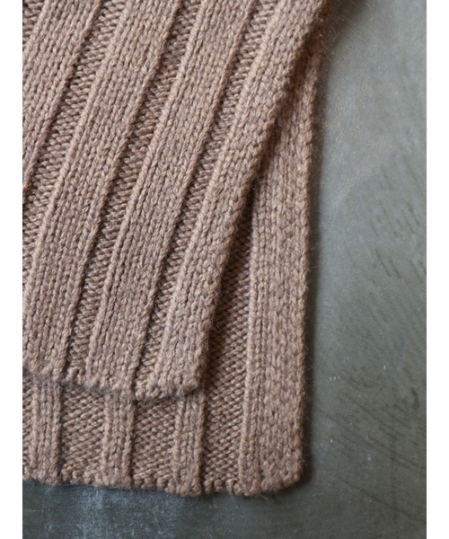 TRUNC（トランクエイティーエイト）の「Wide Rib Knit TOPS（ニット/セーター・レディース・ブラウン/アイボリー・FREE）」の20枚目の写真