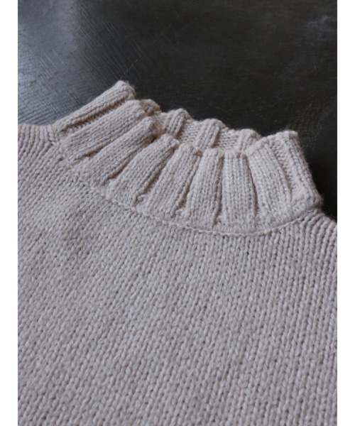 TRUNC（トランクエイティーエイト）の「Wide Rib Knit TOPS（ニット/セーター・レディース・ブラウン/アイボリー・FREE）」の8枚目の写真