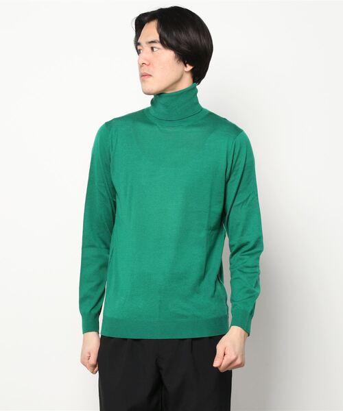 Toironier（トワロニエ）の「Toironier/トワロニエ/High Gauge Turtle/ハイゲージタートルネック（ニット/セーター・メンズ・ホワイト/ブラック/ネイビー/レッド/グリーン/モカ・FREE）」の12枚目の写真