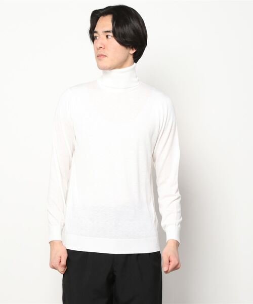 Toironier（トワロニエ）の「Toironier/トワロニエ/High Gauge Turtle/ハイゲージタートルネック（ニット/セーター・メンズ・ホワイト/ブラック/ネイビー/レッド/グリーン/モカ・FREE）」の16枚目の写真