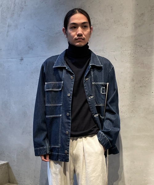 Toironier（トワロニエ）の「Toironier/トワロニエ/High Gauge Turtle/ハイゲージタートルネック（ニット/セーター・メンズ・ホワイト/ブラック/ネイビー/レッド/グリーン/モカ・FREE）」の9枚目の写真