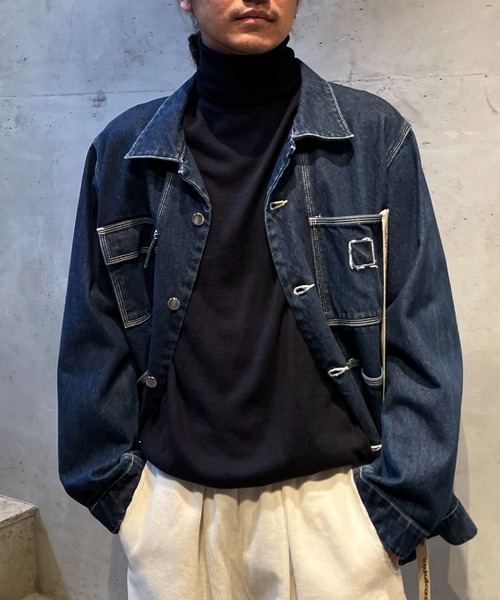 Toironier（トワロニエ）の「Toironier/トワロニエ/High Gauge Turtle/ハイゲージタートルネック（ニット/セーター・メンズ・ホワイト/ブラック/ネイビー/レッド/グリーン/モカ・FREE）」の10枚目の写真