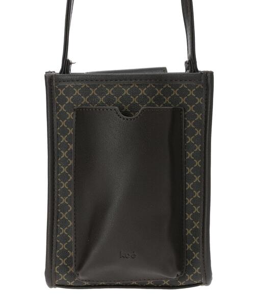 koe（コエ）の「モノグラムスマホポケットスクエアショルダー（スマホケース/カバー・レディース・ブラック/ブラウン・FREE）」の15枚目の写真