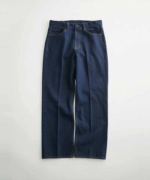 ADAM ET ROPE'(アダムエロペ)の「【コットンUSA】ドライタッチ デニムスラックス/サステナブル(スラックス・メンズ・ネイビー/ブラック系その他/ブルー系その他3・S/M/L/XL)」の2枚目の写真