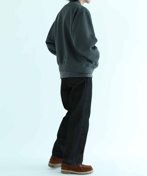 ADAM ET ROPE'(アダムエロペ)の「【コットンUSA】ドライタッチ デニムスラックス/サステナブル(スラックス・メンズ・ネイビー/ブラック系その他/ブルー系その他3・S/M/L/XL)」の8枚目の写真