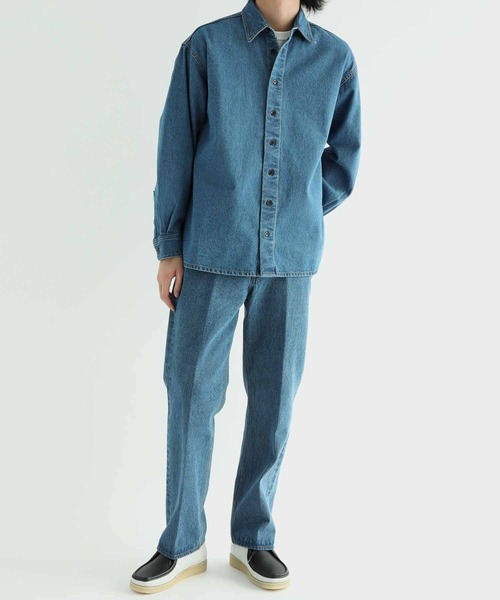 ADAM ET ROPE'(アダムエロペ)の「【コットンUSA】ドライタッチ デニムスラックス/サステナブル(スラックス・メンズ・ネイビー/ブラック系その他/ブルー系その他3・S/M/L/XL)」の20枚目の写真