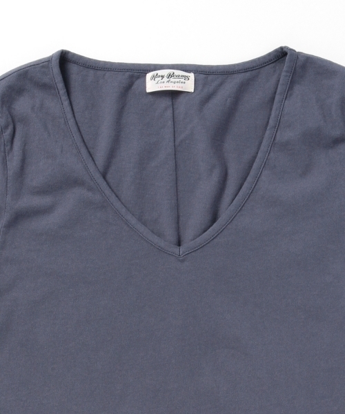 Ray BEAMS（レイビームス）の「◇Ray BEAMS LOS ANGELES / ショートスリーブ VネックT（Tシャツ/カットソー・レディース・ホワイト/チャコールグレー/ネイビー・ONE SIZE）」の18枚目の写真