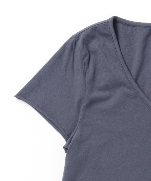 Ray BEAMS（レイビームス）の「◇Ray BEAMS LOS ANGELES / ショートスリーブ VネックT（Tシャツ/カットソー・レディース・ホワイト/チャコールグレー/ネイビー・ONE SIZE）」の19枚目の写真