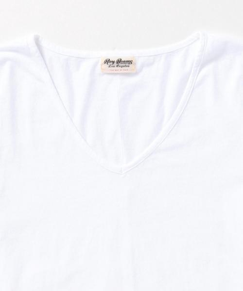 Ray BEAMS（レイビームス）の「◇Ray BEAMS LOS ANGELES / ショートスリーブ VネックT（Tシャツ/カットソー・レディース・ホワイト/チャコールグレー/ネイビー・ONE SIZE）」の11枚目の写真