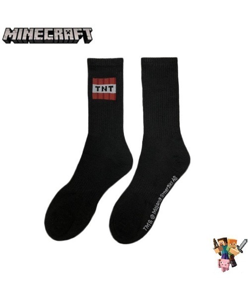 ability(アビリティ)の「Minecraft マインクラフト ソックス/ Crews クリーパー & TNT 2 Pack1set MF035BCCGL 2パックセット マイクラ(ソックス/靴下・メンズ・ブラック×グリーン・SMALL/LARGE)」の6枚目の写真