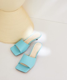 【サステナブル】ワイドスクエアミュール