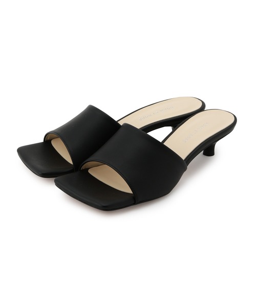 ADAM ET ROPE'（アダムエロペ）の「【サステナブル】ワイドスクエアミュール（パンプス・レディース・ブラック/サックスブルー/オレンジ/キナリ・23.5cm/24.5cm/23.0cm/24.0cm）」の7枚目の写真