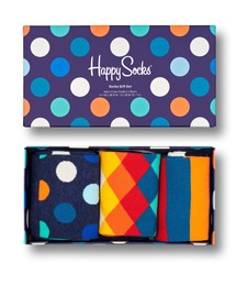 Happy Socks（ハッピーソックス）の「Happy Socks CLASSIC MULTI-COLOR 3足組 クルーソックス ギフトセット 10203301（ソックス/靴下）」