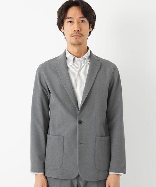 WORK TRIP OUTFITS GREEN LABEL RELAXING(ワークトリップアウトフィッツグリーンレーベル リラクシング)の「WTO キマワシ ノッチド 2PP- ジャケット -ウォッシャブル・防シワ・ストレッチ- **(テーラードジャケット・メンズ・ネイビー/グレー・S/44/M/46/L/48/XL/50)」の3枚目の写真