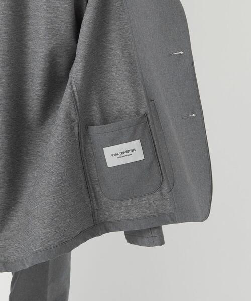 WORK TRIP OUTFITS GREEN LABEL RELAXING(ワークトリップアウトフィッツグリーンレーベル リラクシング)の「WTO キマワシ ノッチド 2PP- ジャケット -ウォッシャブル・防シワ・ストレッチ- **(テーラードジャケット・メンズ・ネイビー/グレー・S/44/M/46/L/48/XL/50)」の6枚目の写真