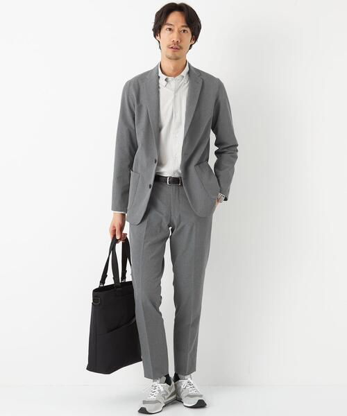 WORK TRIP OUTFITS GREEN LABEL RELAXING(ワークトリップアウトフィッツグリーンレーベル リラクシング)の「WTO キマワシ ノッチド 2PP- ジャケット -ウォッシャブル・防シワ・ストレッチ- **(テーラードジャケット・メンズ・ネイビー/グレー・S/44/M/46/L/48/XL/50)」の7枚目の写真