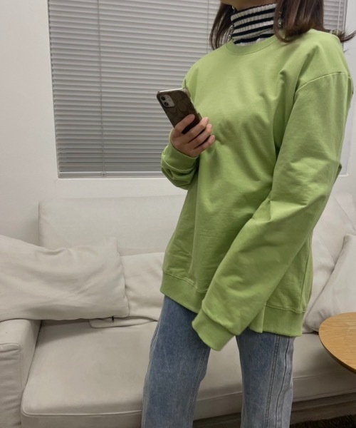 sakishimatokyo(サキシマトーキョー)の「【ZOZO限定】カラーオーバースウェット(Tシャツ/カットソー・レディース・グリーン/ブルー/オフホワイト/ベージュ/ブラック・FREE)」の6枚目の写真