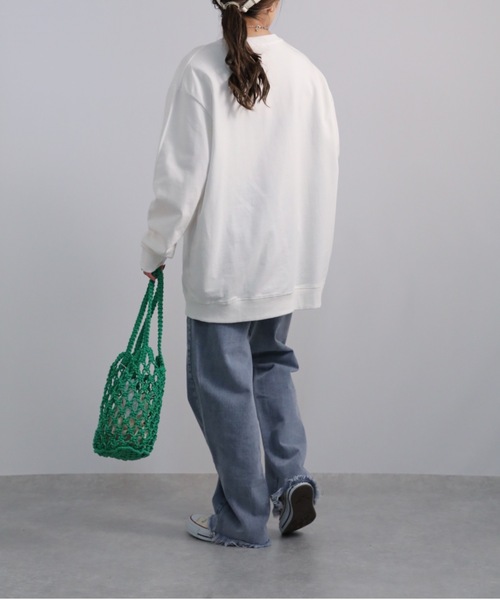 sakishimatokyo(サキシマトーキョー)の「【ZOZO限定】カラーオーバースウェット(Tシャツ/カットソー・レディース・グリーン/ブルー/オフホワイト/ベージュ/ブラック・FREE)」の18枚目の写真