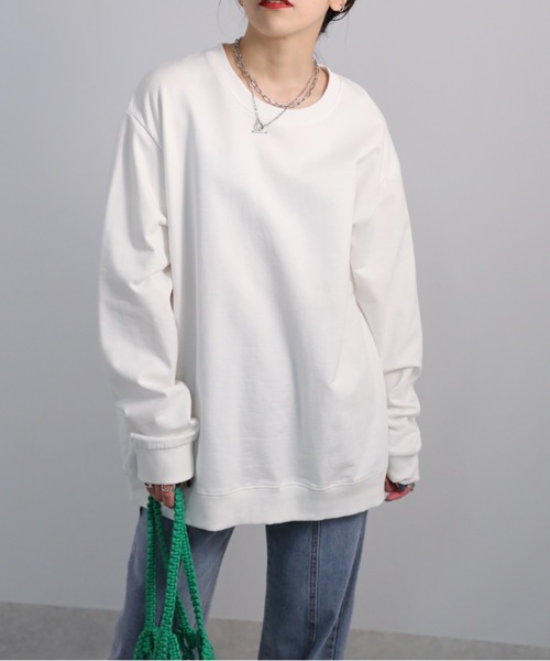 sakishimatokyo(サキシマトーキョー)の「【ZOZO限定】カラーオーバースウェット(Tシャツ/カットソー・レディース・グリーン/ブルー/オフホワイト/ベージュ/ブラック・FREE)」の17枚目の写真